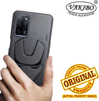 VAKIBO Iron Man 3D Mask Design Black Coloured Soft TPU Back Cover Case With Camera Protection Ring Suitable for Oppo A53s