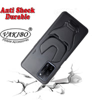 VAKIBO Iron Man 3D Mask Design Black Coloured Soft TPU Back Cover Case With Camera Protection Ring Suitable for Oppo A53s