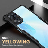 VAKIBO Super Premium Black Border Transparent Case With Corner Protection & Camera Protection Suitable for Oppo A78 5G