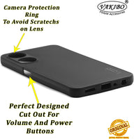 VAKIBO Dotted Black Coloured Made with Silicon Rubber TPU Back Cover Case Suitable for Oppo A78
