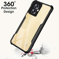 VAKIBO Super Premium Black Border Transparent Case With Corner Protection & Camera Protection Suitable for Oppo A79 5G
