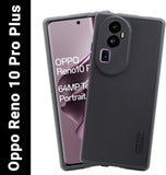 VAKIBO Niukin Dotted Design Black Coloured Soft TPU Rubber Back Cover Case With Camera Protection Ring Suitable for Oppo Reno 10 Pro Plus