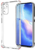 VAKIBO Super Premium Soft TPU Transparent Case With Dustplug,Side Grip,Corner Protection,lanyard Cuts,Camera Protection Suitable for Oppo Reno 6 Pro