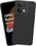 VAKIBO Dotted Black Coloured Made with Silicon Rubber TPU Back Cover Case Suitable for Oppo Reno 8