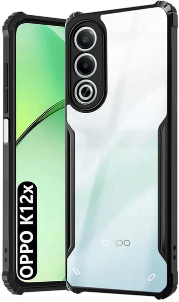 VAKIBO Super Premium Black Border Transparent Case With Corner Protection & Camera Protection Suitable for Oppo A3 Pro