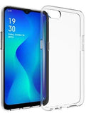 VAKIBO Super Premium Soft TPU Transparent Case With Dustplug,Side Grip,Corner Protection,lanyard Cuts,Camera Protection Suitable for Oppo A1K