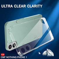 VAKIBO Premium Clear 1.5MM Thick Transparent Soft TPU Rubber Back Cover Case With Camera Protection Suitable for Nothing Phone CMF 1