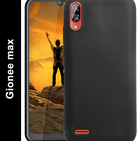 VAKIBO Matte Frosted Black Coloured Soft TPU Back Cover Case Suitable for Gionee Max