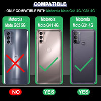 VAKIBO Super Premium Black Border Transparent Case With Corner Protection & Camera Protection Suitable for Moto G41