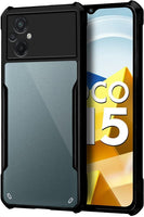 VAKIBO Super Premium Black Border Transparent Case With Corner Protection & Camera Protection Suitable for Mi Redmi Note 11R