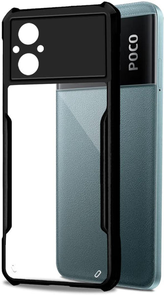 VAKIBO Super Premium Black Border Transparent Case With Corner Protection & Camera Protection Suitable for Mi Redmi Note 11R