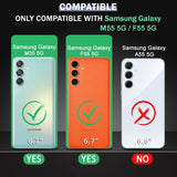 VAKIBO Premium Clear 2MM Thick Transparent Soft TPU Rubber Back Cover Case With Camera Protection Suitable for Samsung Galaxy M55S