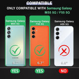 VAKIBO Premium Clear 2MM Thick Transparent Soft TPU Rubber Back Cover Case With Camera Protection Suitable for Samsung Galaxy M55 5G