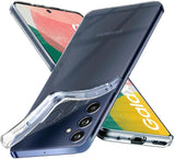 VAKIBO Premium Clear 2MM Thick Transparent Soft TPU Rubber Back Cover Case With Camera Protection Suitable for Samsung Galaxy F34 5G