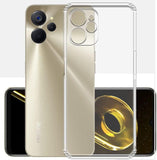 VAKIBO Premium Clear 1.5MM Thick Transparent Soft TPU Rubber Back Cover Case With Camera Protection Suitable for Realme 9i 5G