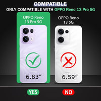 VAKIBO Premium Clear 1.5MM Thick Transparent Soft TPU Rubber Back Cover Case With Camera Protection Suitable for Oppo Reno13 Pro 5G