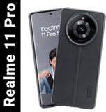 VAKIBO Dotted Black Coloured Made with Silicon Rubber TPU Back Cover Case Suitable for Realme 11 Pro Plus