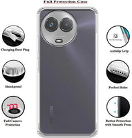 VAKIBO Premium Clear 1.5MM Thick Transparent Soft TPU Rubber Back Cover Case With Camera Protection Suitable for Realme C67