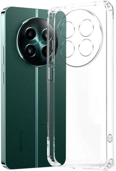VAKIBO Premium Clear 1.5MM Thick Transparent Soft TPU Rubber Back Cover Case With Camera Protection Suitable for Realme 13
