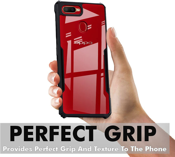 VAKIBO Super Premium Black Border Transparent Case With Corner Protection & Camera Protection Suitable for Realme 2