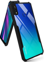 VAKIBO Super Premium Black Border Transparent Case With Corner Protection & Camera Protection Suitable for Realme 3