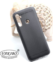 VAKIBO Dotted Design Black Coloured Soft TPU Back Cover Case Suitable for Realme 5