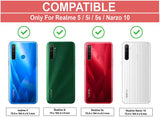 VAKIBO Super Premium Black Border Transparent Case With Corner Protection & Camera Protection Suitable for Realme 5i