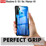VAKIBO Super Premium Black Border Transparent Case With Corner Protection & Camera Protection Suitable for Realme Narzo 20A
