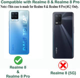 VAKIBO Premium Clear 1.5MM Thick Transparent Soft TPU Rubber Back Cover Case With Camera Protection Suitable for Realme 8 Pro