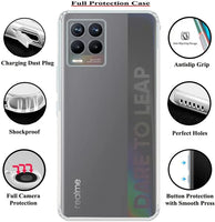 VAKIBO Premium Clear 1.5MM Thick Transparent Soft TPU Rubber Back Cover Case With Camera Protection Suitable for Realme 8 Pro