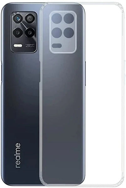 VAKIBO Premium Clear 1.5MM Thick Transparent Soft TPU Rubber Back Cover Case With Camera Protection Suitable for Realme 8