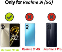 VAKIBO Premium Clear 1.5MM Thick Transparent Soft TPU Rubber Back Cover Case With Camera Protection Suitable for Realme 9i 5G