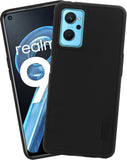 VAKIBO Dotted Black Coloured Made with Silicon Rubber TPU Back Cover Case Suitable for Realme 9i