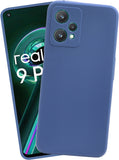 VAKIBO Matte 1.5 MM Thick With Camera Protection Blue Coloured Soft TPU Rubber Back Cover Case Suitable for Realme 9 Pro