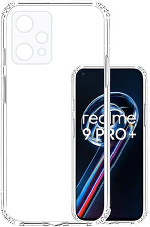 VAKIBO Premium Clear 1.5MM Thick Transparent Soft TPU Rubber Back Cover Case With Camera Protection Suitable for Realme 9 Pro Plus