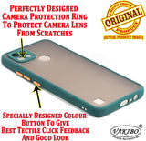 VAKIBO Smoke Design With Camera Protection Green Coloured Soft Sides and Hard Back Back Cover Case Suitable for Realme C21