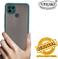 VAKIBO Smoke Design With Camera Protection Green Coloured Soft Sides and Hard Back Back Cover Case Suitable for Realme C21