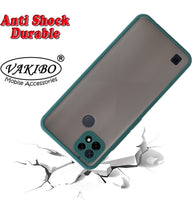VAKIBO Smoke Design With Camera Protection Green Coloured Soft Sides and Hard Back Back Cover Case Suitable for Realme C21