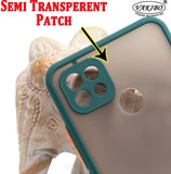 VAKIBO Smoke Design With Camera Protection Green Coloured Soft Sides and Hard Back Back Cover Case Suitable for Realme C21