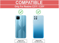 VAKIBO Super Premium Black Border Transparent Case With Corner Protection & Camera Protection Suitable for Realme C25Y