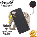 VAKIBO Dotted Black Coloured Made with Silicon Rubber TPU Back Cover Case Suitable for Realme C33