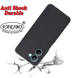 VAKIBO Dotted Black Coloured Made with Silicon Rubber TPU Back Cover Case Suitable for Realme C33