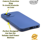 VAKIBO Blue Coloured Back Cover Case Suitable for Realme Narzo 50A Prime