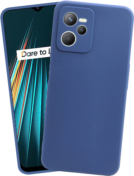 VAKIBO Blue Coloured Back Cover Case Suitable for Realme Narzo 50A Prime