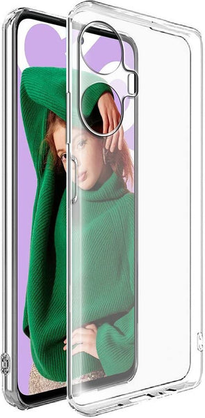 VAKIBO Premium Clear 2MM Thick Transparent Soft TPU Rubber Back Cover Case With Camera Protection Suitable for Realme C55
