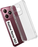VAKIBO Premium Clear 1.5MM Thick Transparent Soft TPU Rubber Back Cover Case With Camera Protection Suitable for Realme C61 4G