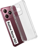 VAKIBO Premium Clear 1.5MM Thick Transparent Soft TPU Rubber Back Cover Case With Camera Protection Suitable for Realme C63 4G