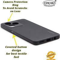 VAKIBO Dotted Black Coloured Made with Silicon Rubber TPU Back Cover Case Suitable for Realme C51 4G