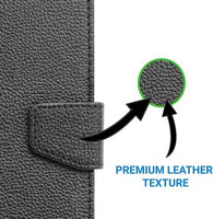 VAKIBO Premium Dotted Design Black Coloured Synthetic Leather Tablet Flip cover Suitable for Realme Pad 10.4