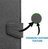 VAKIBO Premium Dotted Design Black Coloured Synthetic Leather Tablet Flip cover Suitable for Realme Pad 10.4